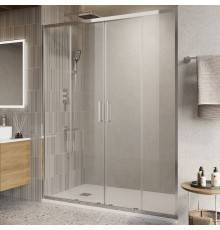Душевая дверь в нишу BelBagno Luce BF-2-140-C-Cr профиль хром, стекло прозрачное