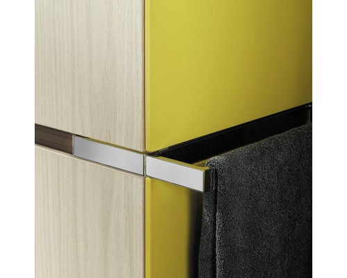 Burgbad Yso Шкаф подвесной 40x35x176 см, цвет: горчичный глянец/аутентичный дуб. HSHB040 L F2184 K0388