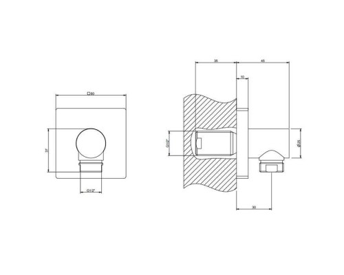 Gessi Emporio shower Вывод воды, цвет: Finox Brushed Nickel. 47369#149 Gessi Emporio shower Вывод воды, цвет: Finox Brushed Nickel. 47369#149