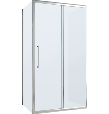 Душевой уголок Abber Schwarzer Diamant AG30140MH-S60M-S60M, 140x60, профиль хром, стекло матовое