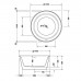 Duravit White Tulip Ванна отдельностоящая, D140хh63см , со спец сливом и переливом, цвет: белый. 700470000000000