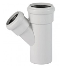 Тройник для бесшумной канализации Ostendorf SKEA 75/50*45°. 333210