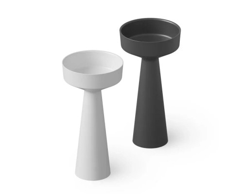 Dea Design Pedestal Basin Раковина 42.5х42.5х85см., напольная, без отв., Solid Surface, цвет: White №18. DD2018 425 18