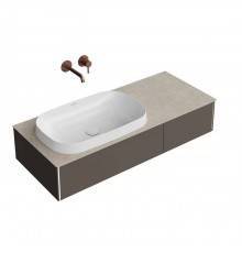 Kerama Marazzi Magica Тумба подвесная, 115.4х48.5х22см., 2 ящика, цвет: вечерний серый матовый. MA.120.2\EGR.M