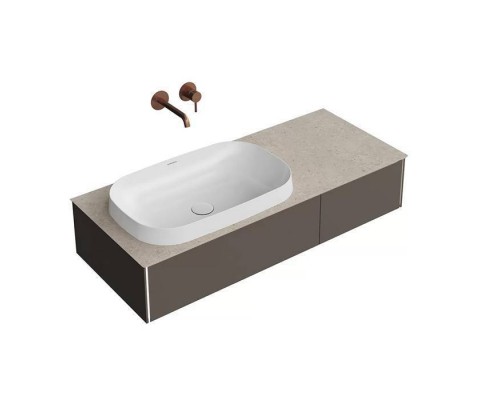Kerama Marazzi Magica Тумба подвесная, 115.4х48.5х22см., 2 ящика, цвет: вечерний серый матовый. MA.120.2\EGR.M