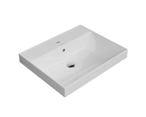Kerama Marazzi Cubo Раковина 60х48.5х18см., подвесная, мебельная, 1 отв., с переливом, цвет: белый глянцевый. CU.wb.60 Kerama Marazzi Cubo Раковина 60х48.5х18см., подвесная, мебельная, 1 отв., с переливом, цвет: белый глянцевый. CU.wb.60