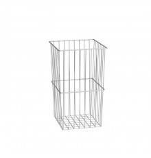 Laufen Base Бельевая корзина для высоких шкафов, 27x27x45см., цвет: хром. 4.9302.0.110.000.1