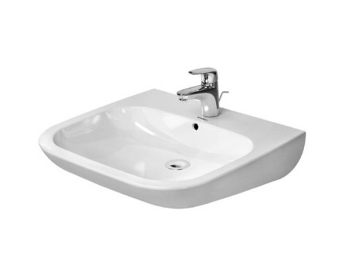 Duravit D-Code Раковина 60х55см., 1 отв., с переливом, цвет: белый. 23126000002 Duravit D-Code Раковина 60х55см., 1 отв., с переливом, цвет: белый. 23126000002