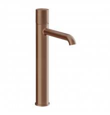 Gessi Habito Diamantato Смеситель для раковины, высокий, 1 отв., без донного клапана, цвет: Copper Brushed PVD. 70604#708