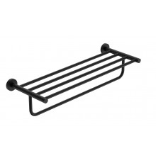 AQM7206MB Trento Полка для полотенец 600мм, черный матовый AQM7206MB