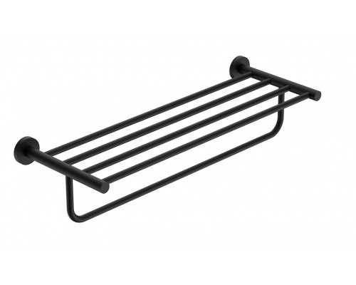 AQM7206MB Trento Полка для полотенец 600мм, черный матовый AQM7206MB