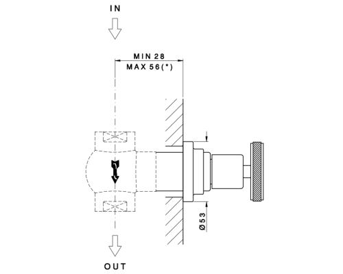 Nicolazzi Termostatico Вентиль запорный 3/4rdquo;, цвет: хром. 4912CR44,  4911