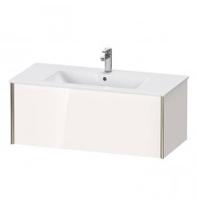 Duravit XViu Тумба подвесная 101x48x40см, с раковиной, 1 ящик, цвет: белый глянцевый/champagne matt. 2336100000,  XV40270B122