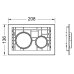 TECEloop modular Клавиши смывные, цвет: черный/хром матовый. 9240665