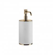 Gessi Venti20 Дозатор для жидкого мыла настольный, цвет: белый, фурнитура Warm Bronze PVD. 65437#735