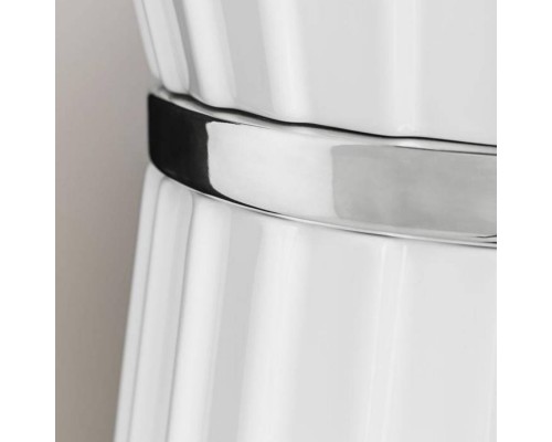 Oasis Plissegrave; Раковина 66x46x16 см, 3 отв., накладная, цвет: хром/белый. 0PILAOVBLCR3