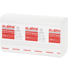 Бумажные полотенца Laima (H2) Premium (Блок: 21 уп. по 200 шт)