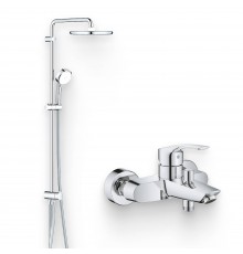 Душевой комплект Смеситель Grohe Eurosmart 33300003 + Стойка Tempesta Cosmopolitan System 250 26675000