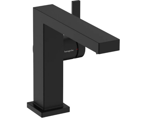 Смеситель для раковины Hansgrohe Tecturis E 110 Fine 73020670 матовый черный
