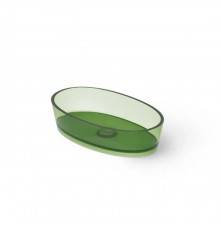 Dea Design Washbasins Раковина 60х35х14см., накладная, без отв., Glasstek, прозрачная смола, цвет: Emerald R3. DD9036 600 R3