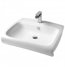 Artceram/Hidra HI-LINE Раковина 60х50 см, 1 отв., подвесная/накладная, цвет: белый. HIL002 01 00bi*1
