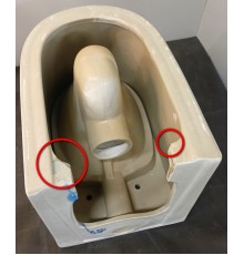 SaleAQM3001 Унитаз напольный приставной Rimless + сиденье SoftClose, 580x370x430 SaleAQM3001_1117