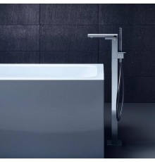 Axor MyEdition Смеситель для ванны, напольный, на 1 отв., излив 245мм., внешняя часть, цвет: хром/зеркальное стекло. 47440000