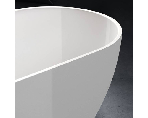 Gruppo Treesse Clivia Ванна 160х75х57 см, из композита, отдельностоящая, со щелевым переливом, цвет: белый глянцевый. V446BL