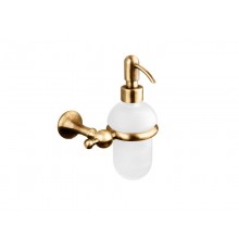 RE 127.92 OLD BRASS Диспенсер жид. мыла, подвесной, сатиновое стекло, бронза RE12792