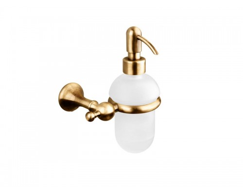 RE 127.92 OLD BRASS Диспенсер жид. мыла, подвесной, сатиновое стекло, бронза RE12792