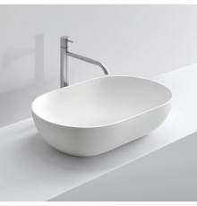 NOORTH milldue edition Раковина 63х40х15 см, без отв., накладная, цвет: белый. 8887*0 Bianco Opaco