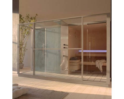 Effegibi Logica Spa Filo СаунаХаммам 373x250x217см, угловая DX, цвет: Stone. LO 11 03 0003 Effegibi Logica Spa Filo СаунаХаммам 373x250x217см, угловая DX, цвет: Stone. LO 11 03 0003