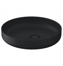 Duravit Vitrium Раковина накладная 46см., без отв., круглая, из DuroCast UltraResist, без перелива, цвет: темно-серый матовый. 266146HE