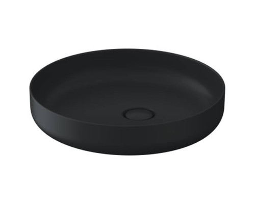 Duravit Vitrium Раковина накладная 46см., без отв., круглая, из DuroCast UltraResist, без перелива, цвет: темно-серый матовый. 266146HE