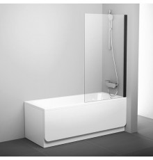 Ravak Pivot Шторка для ванны 80см., транспарент, цвет: черный. 79840300Z1