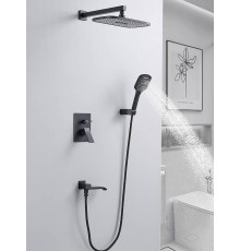 Душевая система встраиваемая Shevanik S4035H, черный