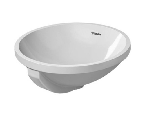 Duravit Architec Раковина 40 см, без отв., встраиваемая снизу, шлифованная, с переливом, цвет: белый. 0468400022