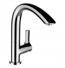 Laufen Curveprime Смеситель для раковины, 1 отв., без донного клапана, цвет: хром. 3.1170.1.004.220.1