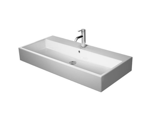 Duravit Vero Air Раковина накладная, 100х47см, с 1 отв., с переливом, цвет: белый. 2350100027