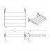 Decor Walther DW 700 Полотенцедержатель раскладной 61.5см, подвесной, цвет: хром. 0703400