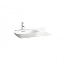 Laufen INO Раковина 90х45х12см., накладная, 1 отв., полка справа, цвет: белый глянец. 8.1330.2.000.104.1