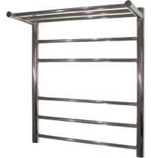 Полотенцесушитель водяной Melodia della vita Shelf MTRSO5060 П5 50х60, с полкой, нержавеющая сталь