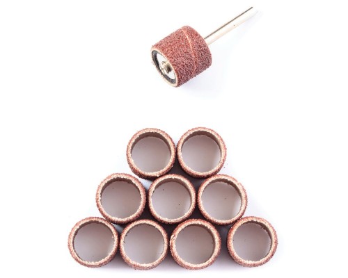 Набор лент шлифовальных REDVERG (10шт+держатель) (830501)