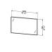 Duravit L-Cube Зеркало 1200х67 мм. с подсветкой , 1 сенс выкл справа внизу. LC738300000