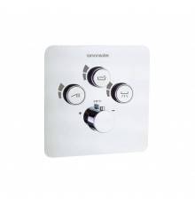 Термостатический смеситель встраиваемый Ramonsoler RS Smart 85T301S С ВНУТРЕННЕЙ ЧАСТЬЮ, хром