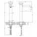Gessi Origini Смеситель для раковины, на 1 отв. высокий, цвет: Warm Bronze Br. PVD. 66004#726