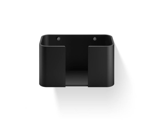 Decor Walther Black Stone WPTB Держатель для бумажных полотенец, подвесной, цвет: черный матовый / хром. 0974264 Decor Walther Black Stone WPTB Держатель для бумажных полотенец, подвесной, цвет: черный матовый / хром. 0974264