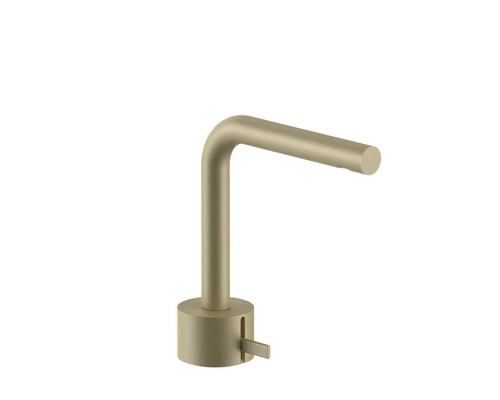 Fantini AF/21 Смеситель для раковины, 1 отв., излив: 155 мм, цвет: Matt British Gold PVD. 27 P6 A504WF