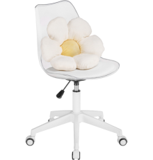 Компьютерное кресло Woodville Kolin с подушкой, clear, white