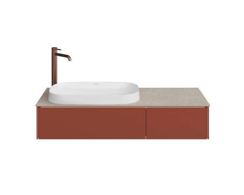 Kerama Marazzi Magica Тумба подвесная, 115.4х48.5х22см., 2 ящика, цвет: венецианский красный матовый. MA.120.2\VR.M